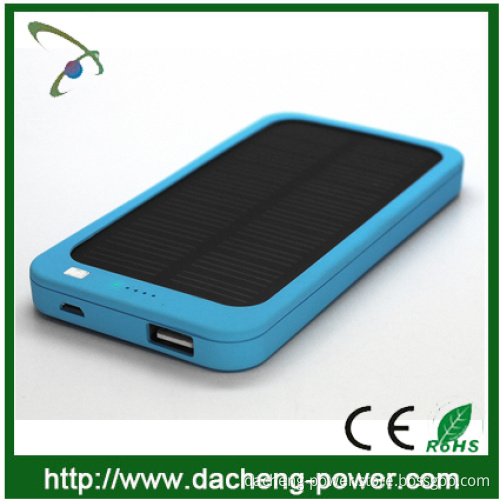 Hot! Fashion design solar cell power bank 5000mah with CE ROHS FCC